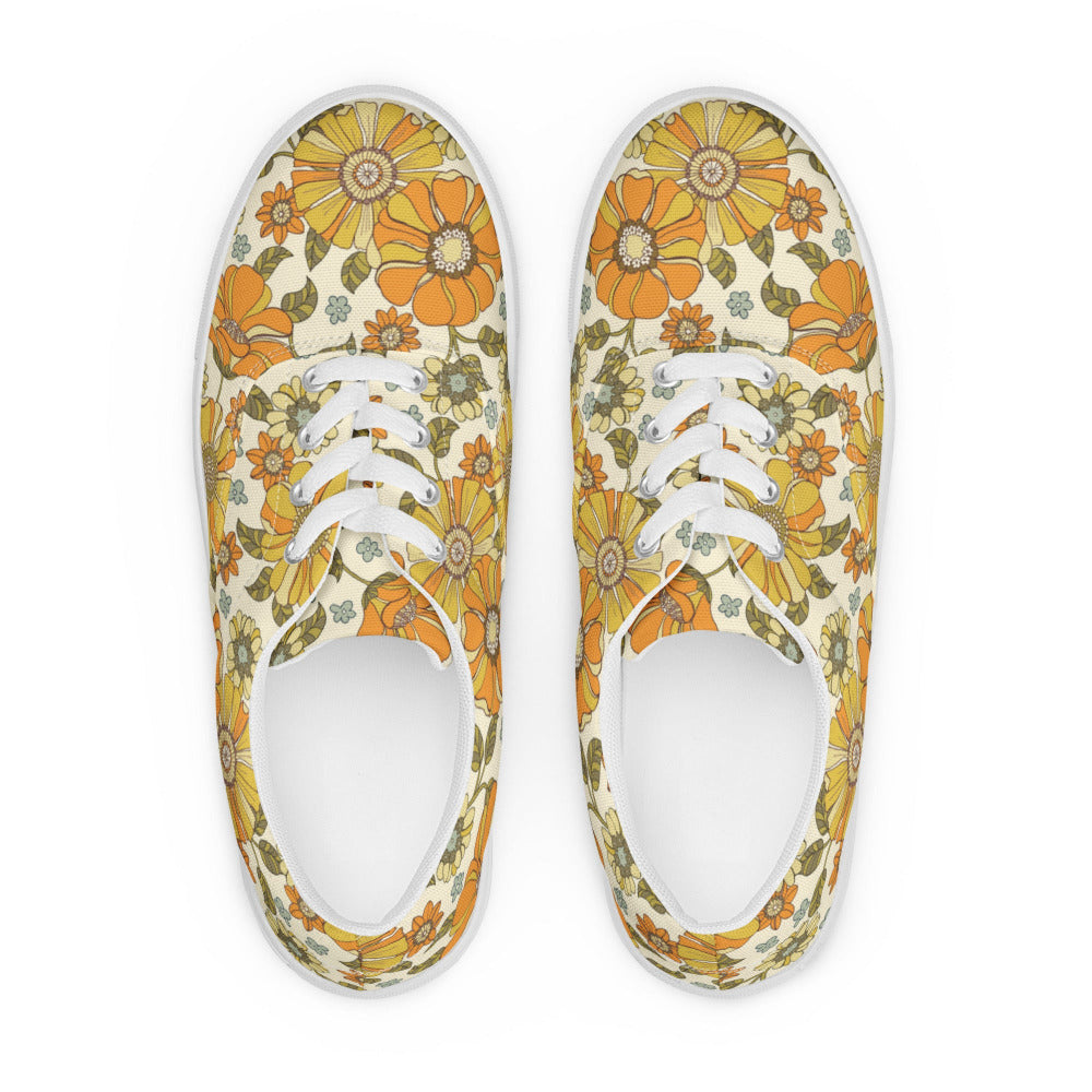 Golden Meadows Floral Women's Sneakers - https://ascensionemporium.net
